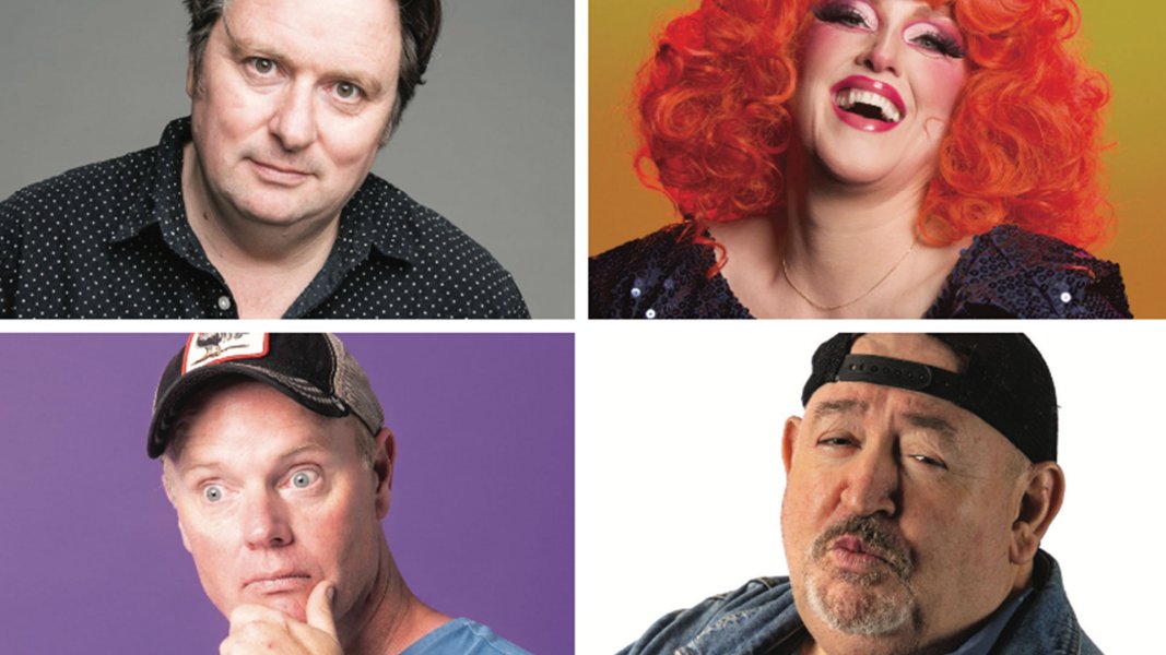 Dave O’Neil, Billy Stiles, Brad Oakes and Geraldine Quinn at Melbourne Comedy Showcase